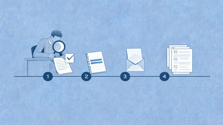 Company research editorial illustration