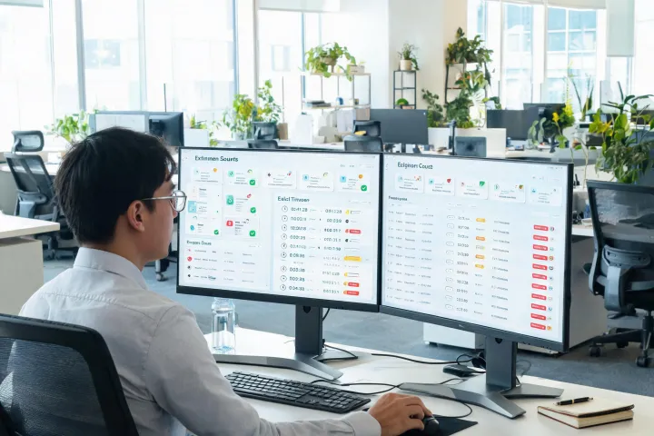 RevOps analyst auditing enrichment data